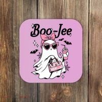 Cute Boo Jee Ghost Halloween Bandana Ghost Coffee Coaster thumb 0