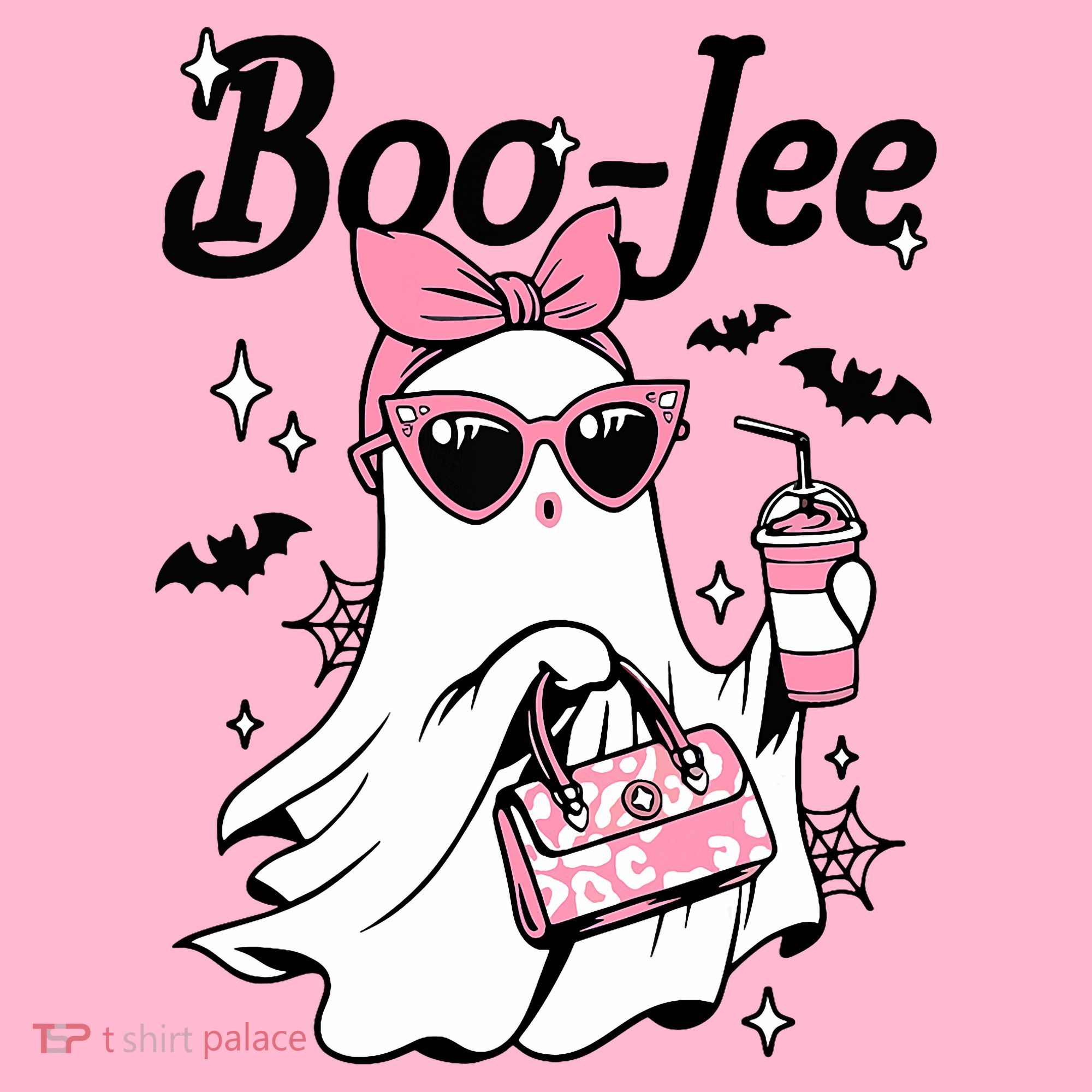 Cute Boo Jee Ghost Halloween Bandana Ghost Coffee Coaster