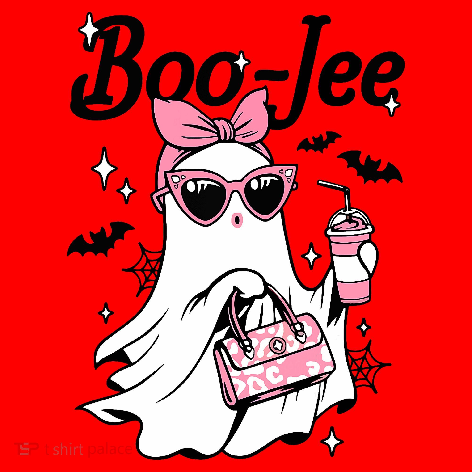 Cute Boo Jee Ghost Halloween Bandana Ghost Coffee Santa Hat