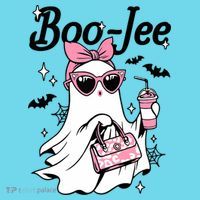 Cute Boo Jee Ghost Halloween Bandana Ghost Coffee Long Sleeve Shirt thumb 2