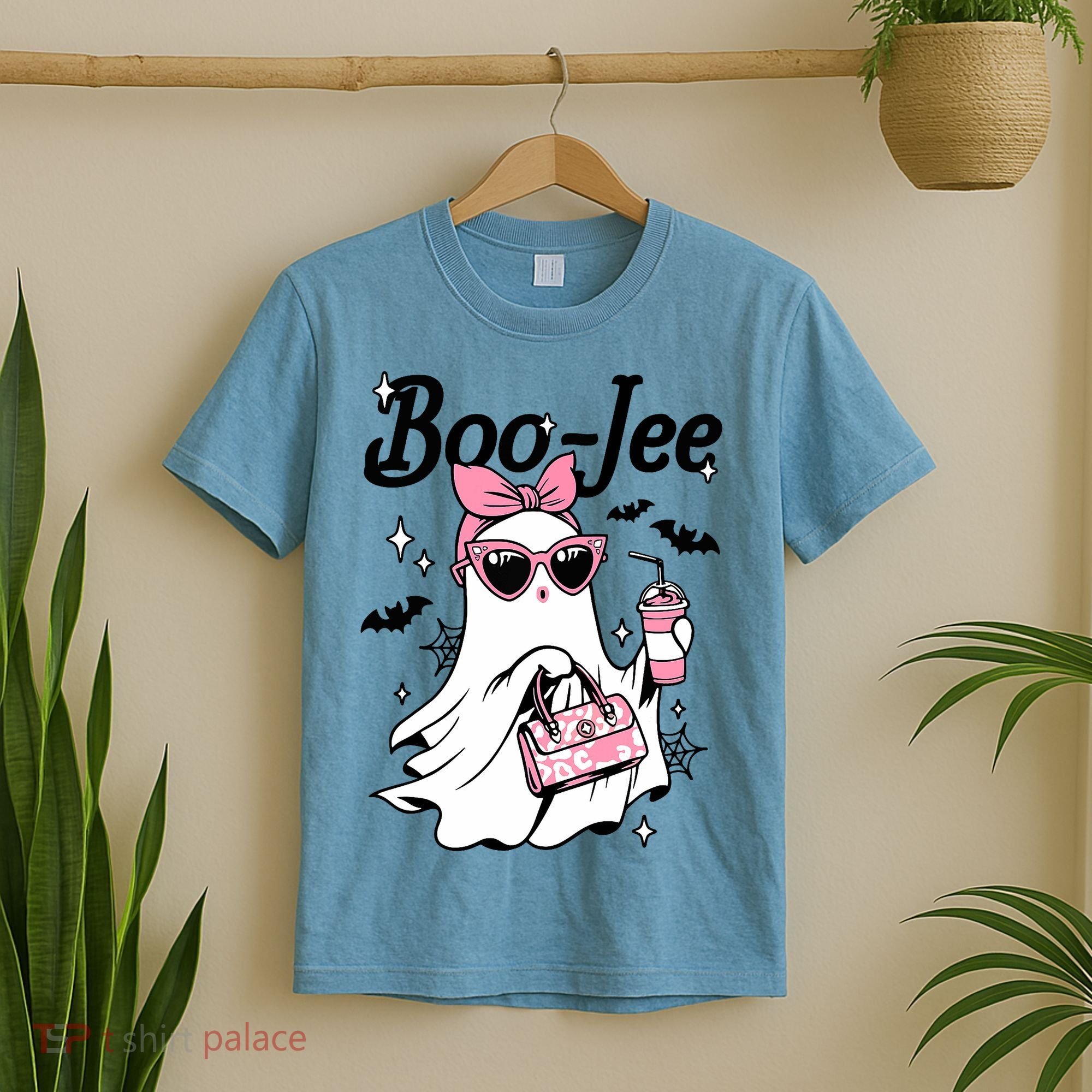 Cute Boo Jee Ghost Halloween Bandana Ghost Coffee T-Shirt