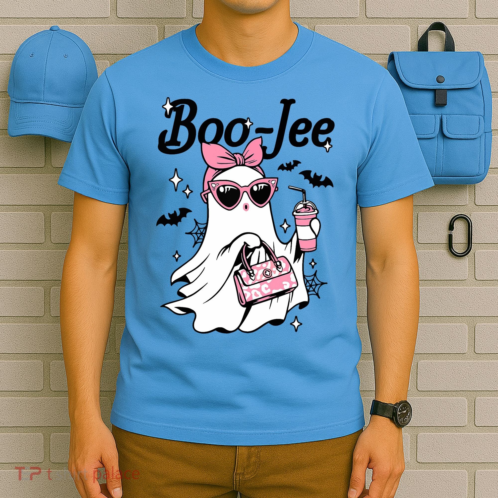 Cute Boo Jee Ghost Halloween Bandana Ghost Coffee T-Shirt