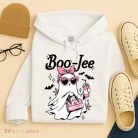 Cute Boo Jee Ghost Halloween Bandana Ghost Coffee Hoodie thumb 4