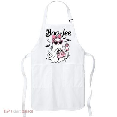 Cute Boo Jee Ghost Halloween Bandana Ghost Coffee Apron