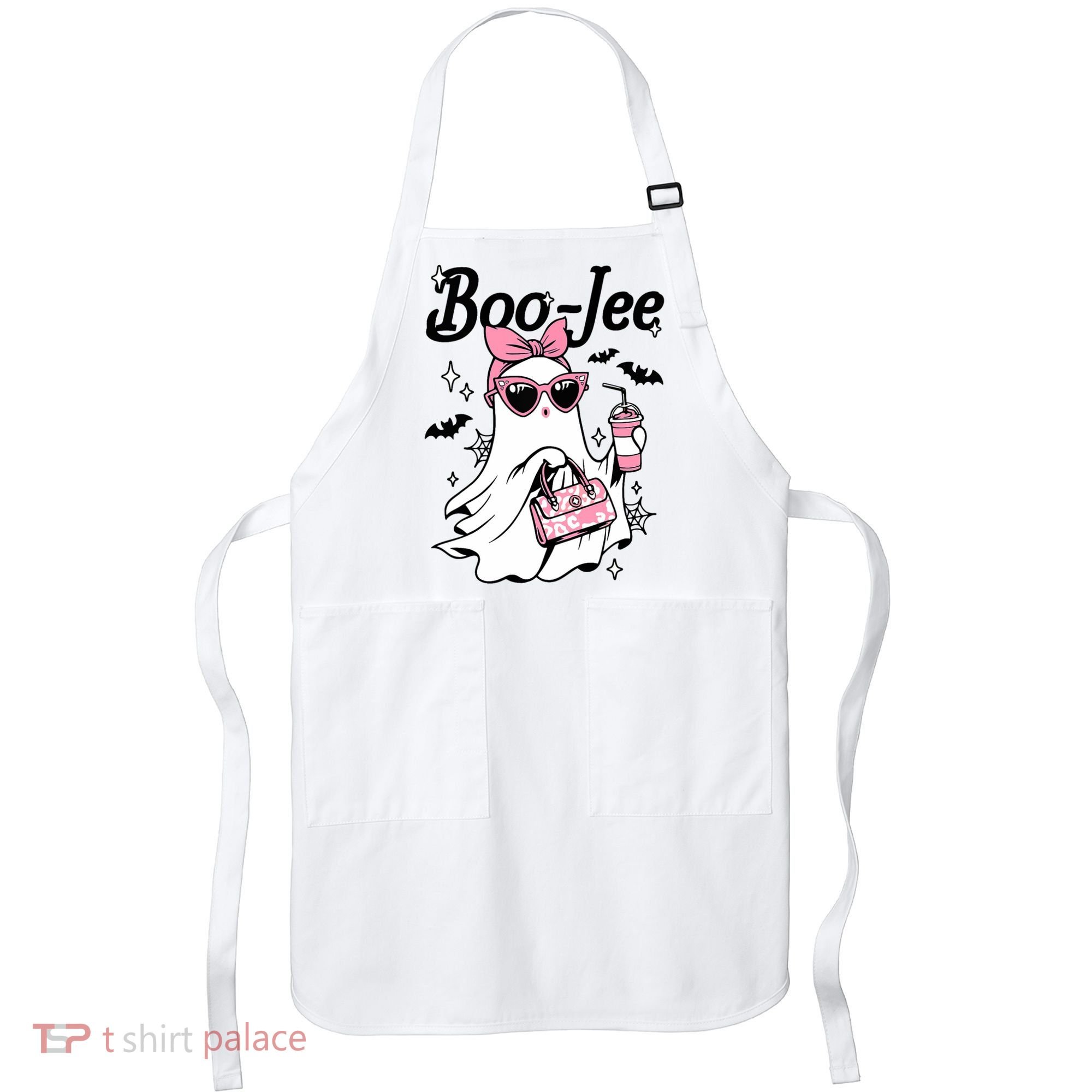 Cute Boo Jee Ghost Halloween Bandana Ghost Coffee Apron