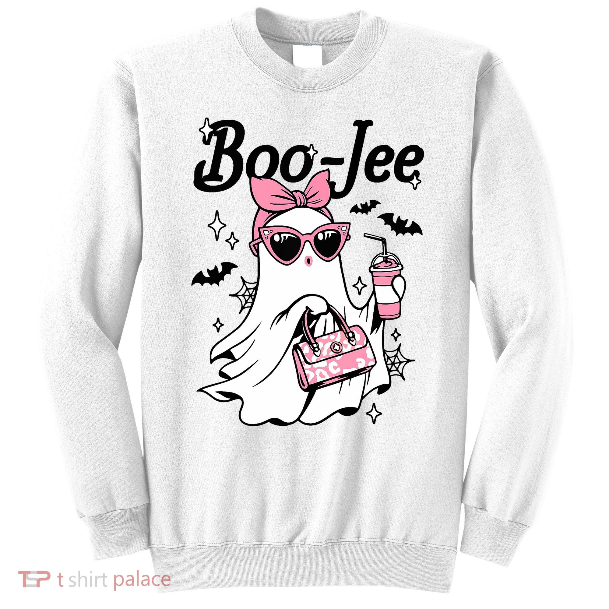 Cute Boo Jee Ghost Halloween Bandana Ghost Coffee Sweatshirt