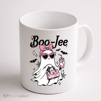 Cute Boo Jee Ghost Halloween Bandana Ghost Coffee Coffee Mug back