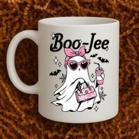 Cute Boo Jee Ghost Halloween Bandana Ghost Coffee Coffee Mug thumb 2