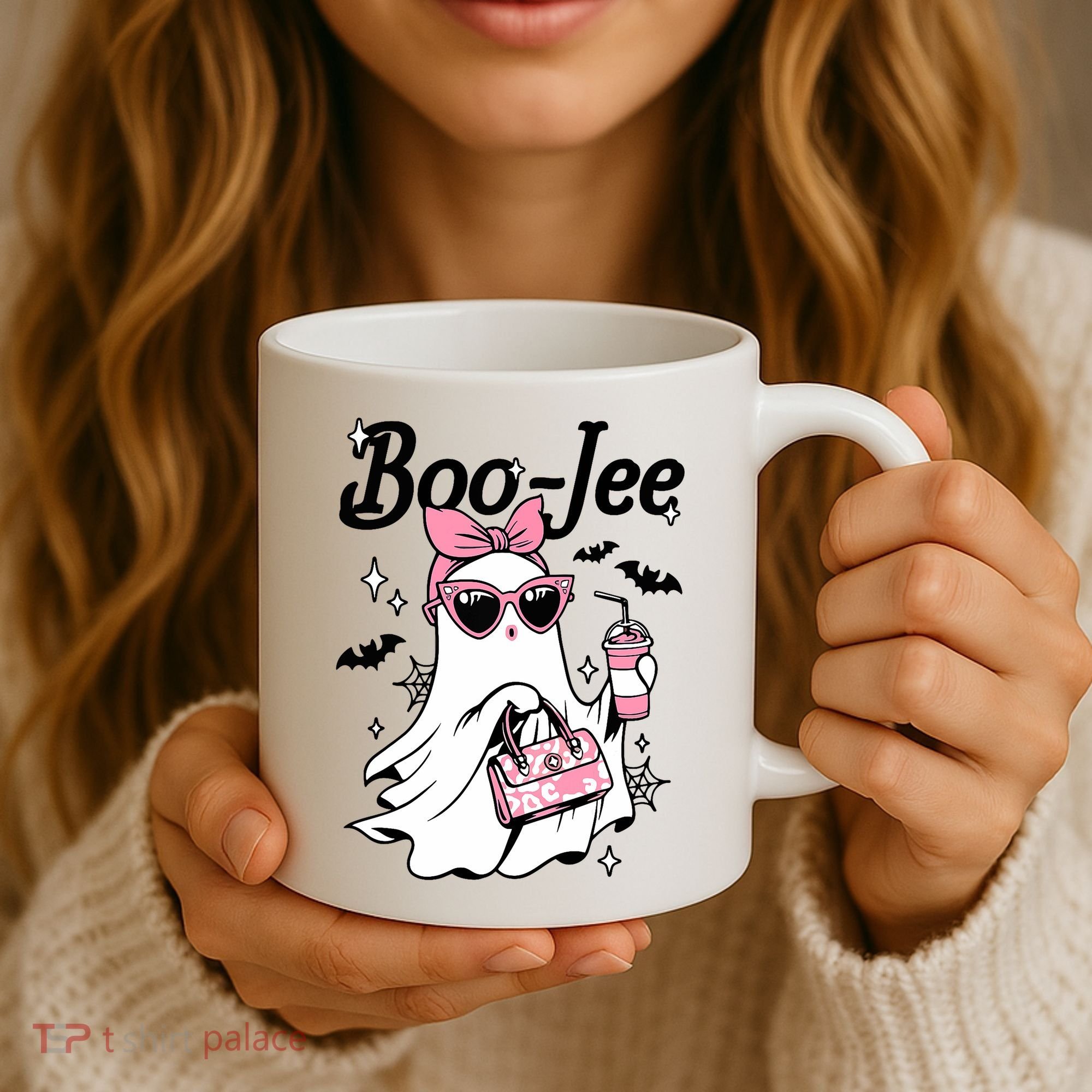 Cute Boo Jee Ghost Halloween Bandana Ghost Coffee Coffee Mug