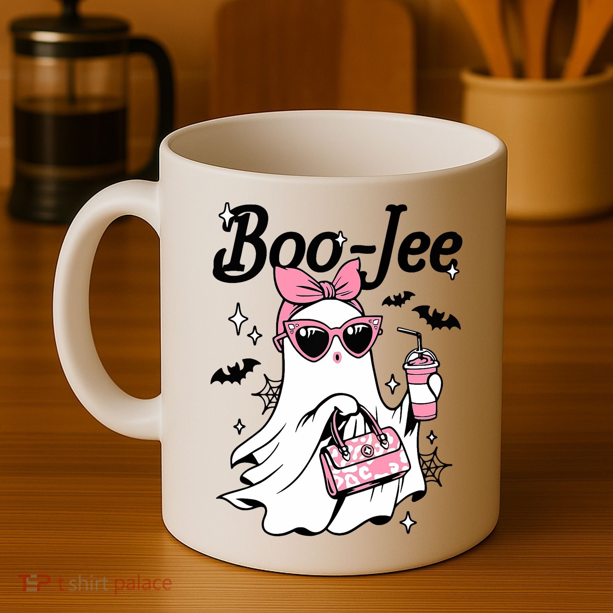 Cute Boo Jee Ghost Halloween Bandana Ghost Coffee Coffee Mug