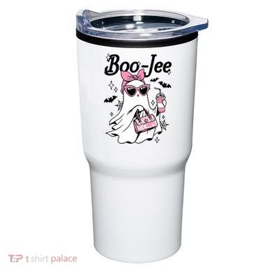 Cute Boo Jee Ghost Halloween Bandana Ghost Coffee Tumbler