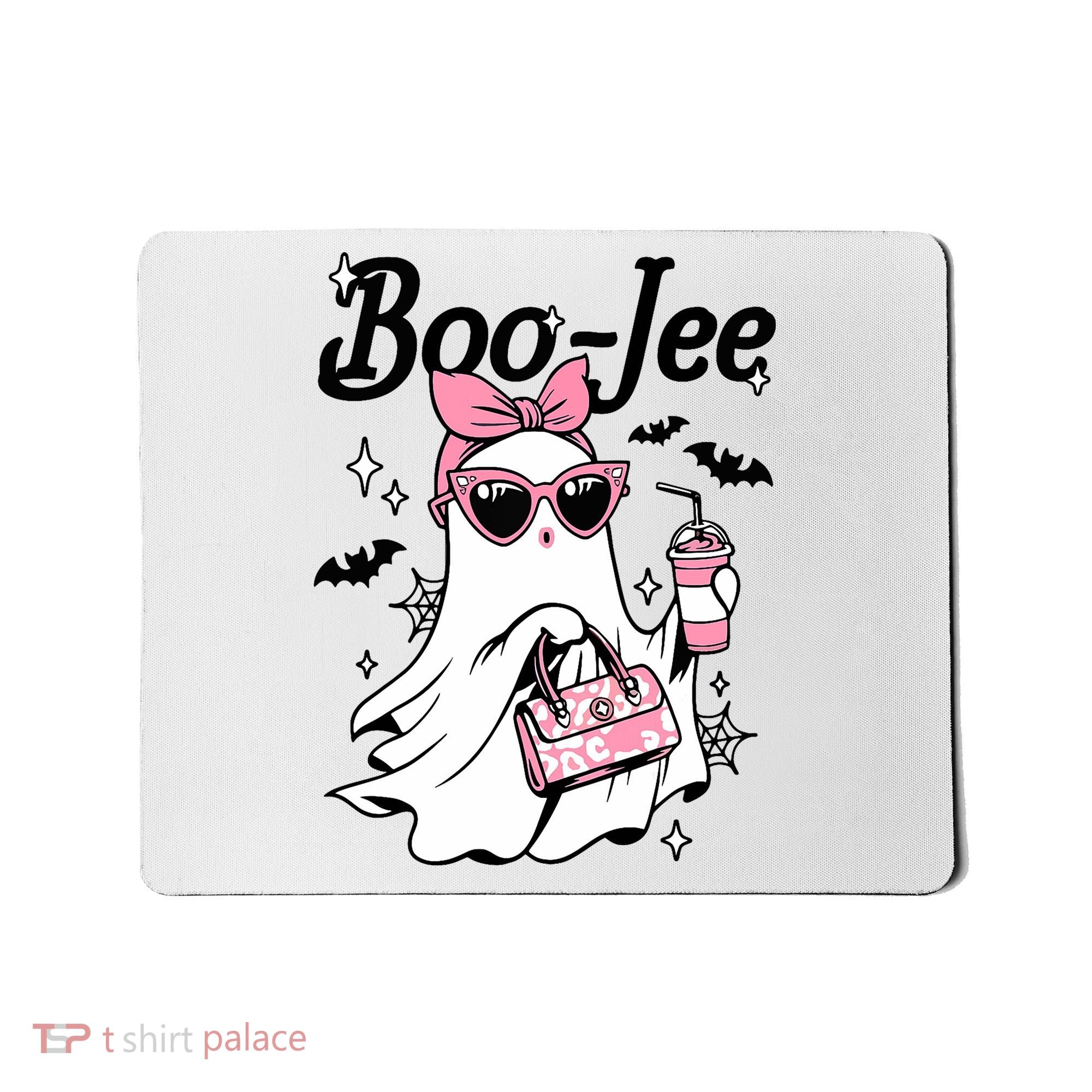 Cute Boo Jee Ghost Halloween Bandana Ghost Coffee Mousepad