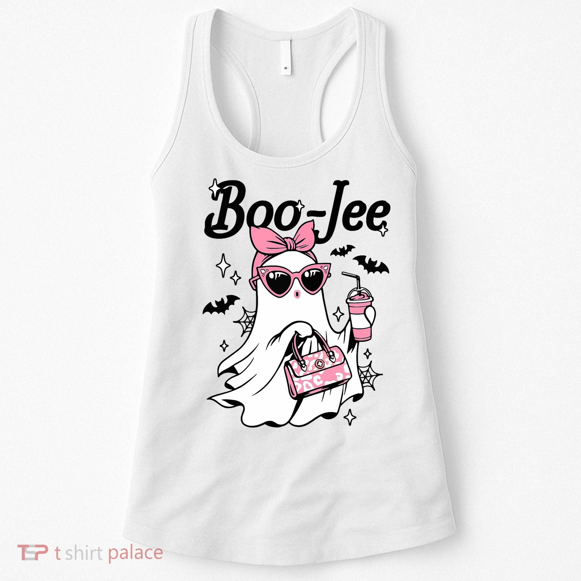 Cute Boo Jee Ghost Halloween Bandana Ghost Coffee Women's Tank Top