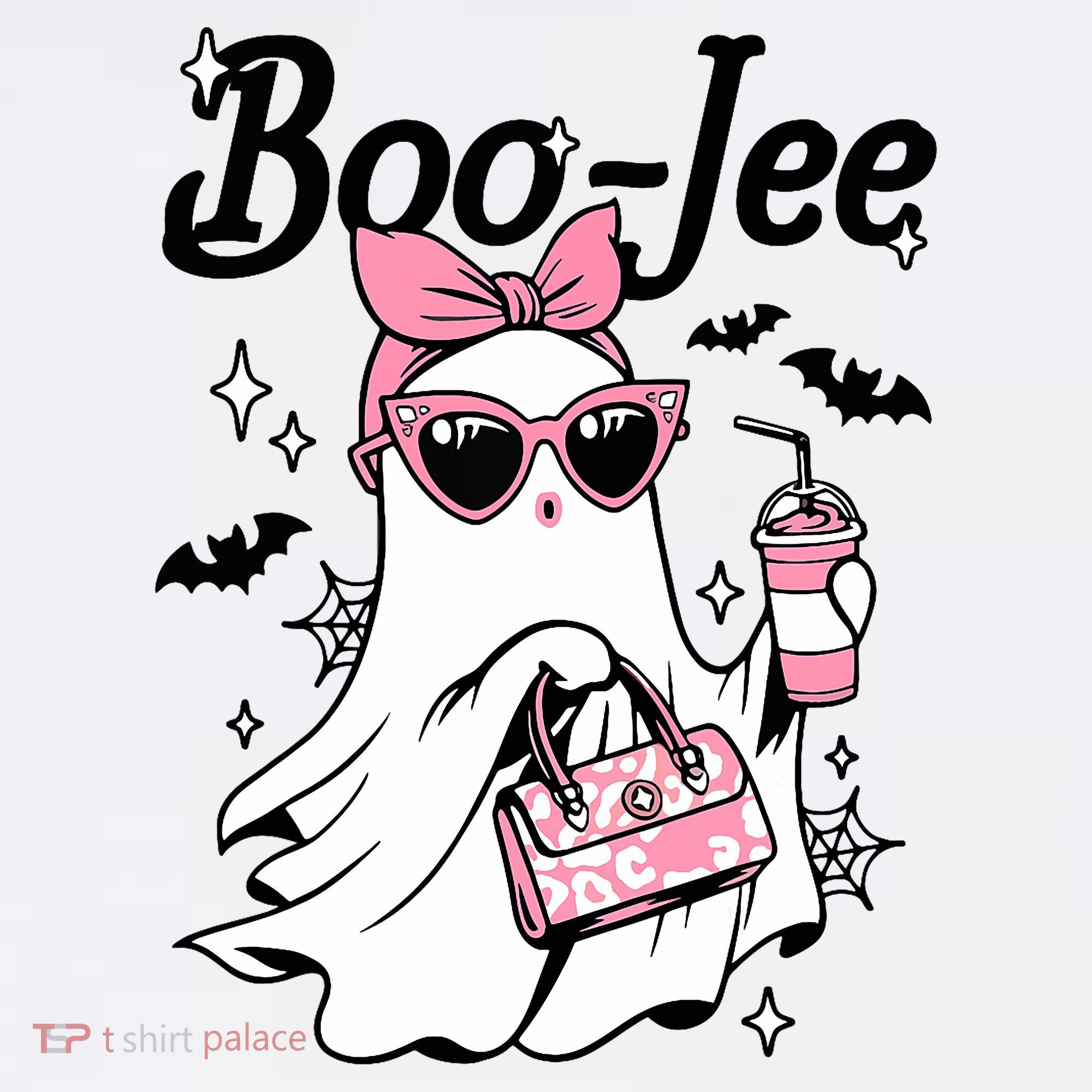 Cute Boo Jee Ghost Halloween Bandana Ghost Coffee Baby Bodysuit