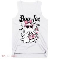 Cute Boo Jee Ghost Halloween Bandana Ghost Coffee Tank Top thumb 0