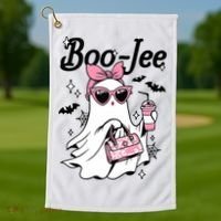 Cute Boo Jee Ghost Halloween Bandana Ghost Coffee Golf Towel thumb 1