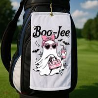 Cute Boo Jee Ghost Halloween Bandana Ghost Coffee Golf Towel thumb 2