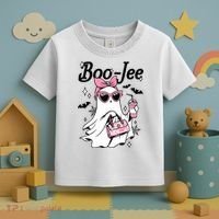 Cute Boo Jee Ghost Halloween Bandana Ghost Coffee Toddler T-Shirt thumb 3