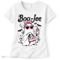 Cute Boo Jee Ghost Halloween Bandana Ghost Coffee Women's T-Shirt thumb 0