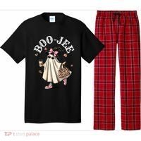 Cute Boo Jee Ghost Halloween Leopard Ghost Coffee Funny Gift Pajama Set thumb 0