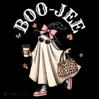 Cute Boo Jee Ghost Halloween Leopard Ghost Coffee Funny Gift Ornament thumb 1