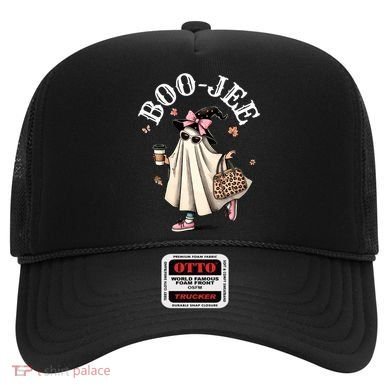 Cute Boo Jee Ghost Halloween Leopard Ghost Coffee Funny Gift Hat