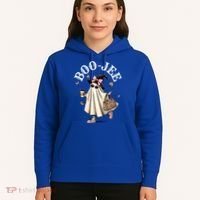 Cute Boo Jee Ghost Halloween Leopard Ghost Coffee Funny Gift Hoodie thumb 5