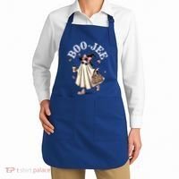 Cute Boo Jee Ghost Halloween Leopard Ghost Coffee Funny Gift Apron thumb 2