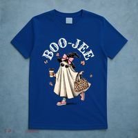 Cute Boo Jee Ghost Halloween Leopard Ghost Coffee Funny Gift T-Shirt thumb 5