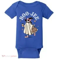 Cute Boo Jee Ghost Halloween Leopard Ghost Coffee Funny Gift Baby Bodysuit thumb 0