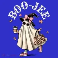 Cute Boo Jee Ghost Halloween Leopard Ghost Coffee Funny Gift Baby Bodysuit thumb 2