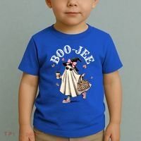 Cute Boo Jee Ghost Halloween Leopard Ghost Coffee Funny Gift Toddler T-Shirt thumb 2