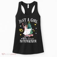 Christmas Ballet Just A Girl Who Loves Nutcrackers Gift Women's Tank Top thumb 0