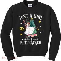 Christmas Ballet Just A Girl Who Loves Nutcrackers Gift Kids Sweatshirt thumb 0