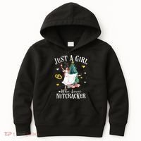 Christmas Ballet Just A Girl Who Loves Nutcrackers Gift Kids Hoodie thumb 0