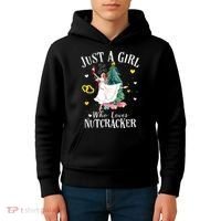 Christmas Ballet Just A Girl Who Loves Nutcrackers Gift Kids Hoodie thumb 4