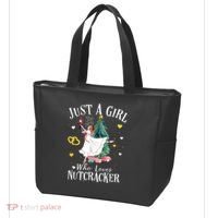 Christmas Ballet Just A Girl Who Loves Nutcrackers Gift Tote Bag thumb 3