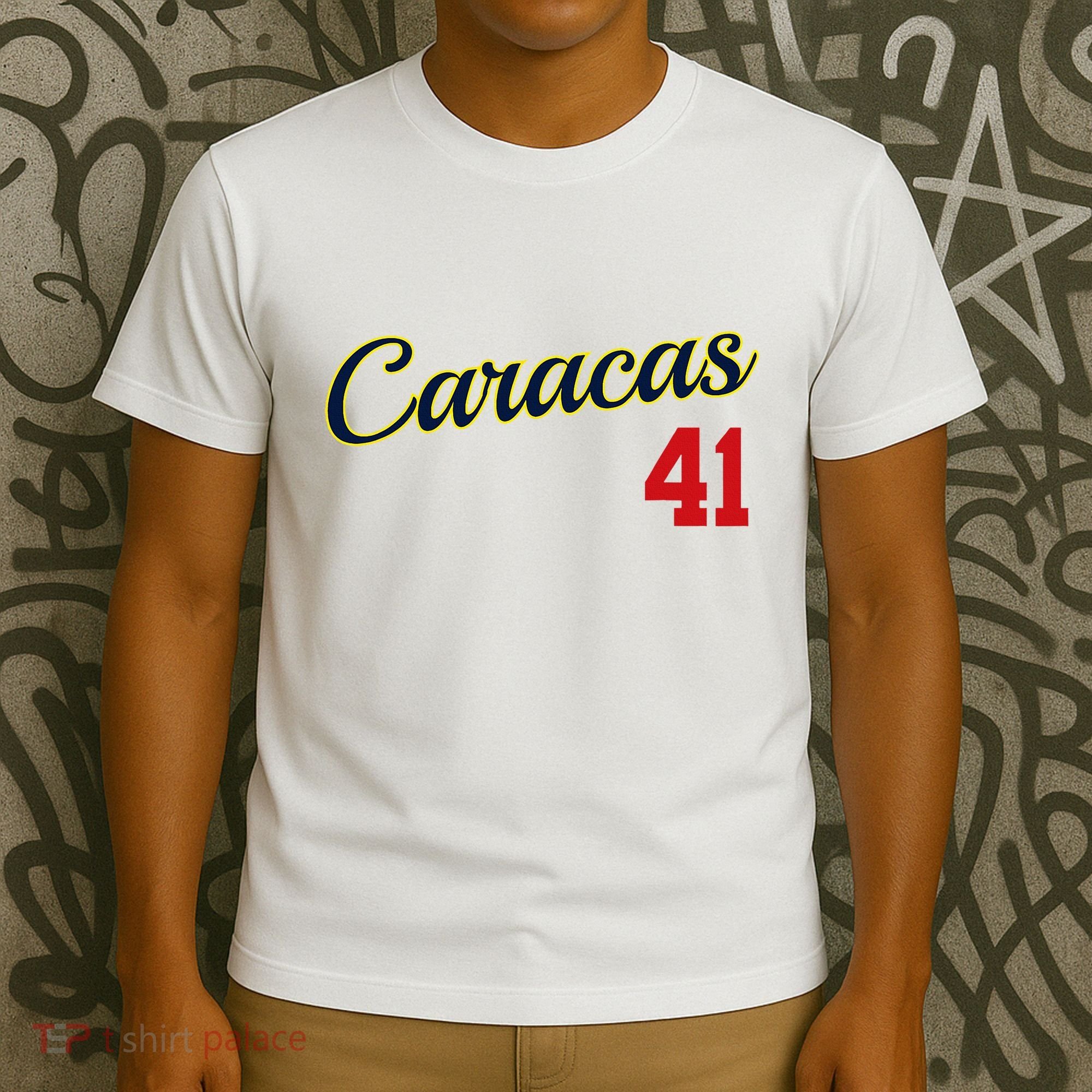 Caracas Baseball Jersey Franela Beisbol Venezuela 41 T-Shirt