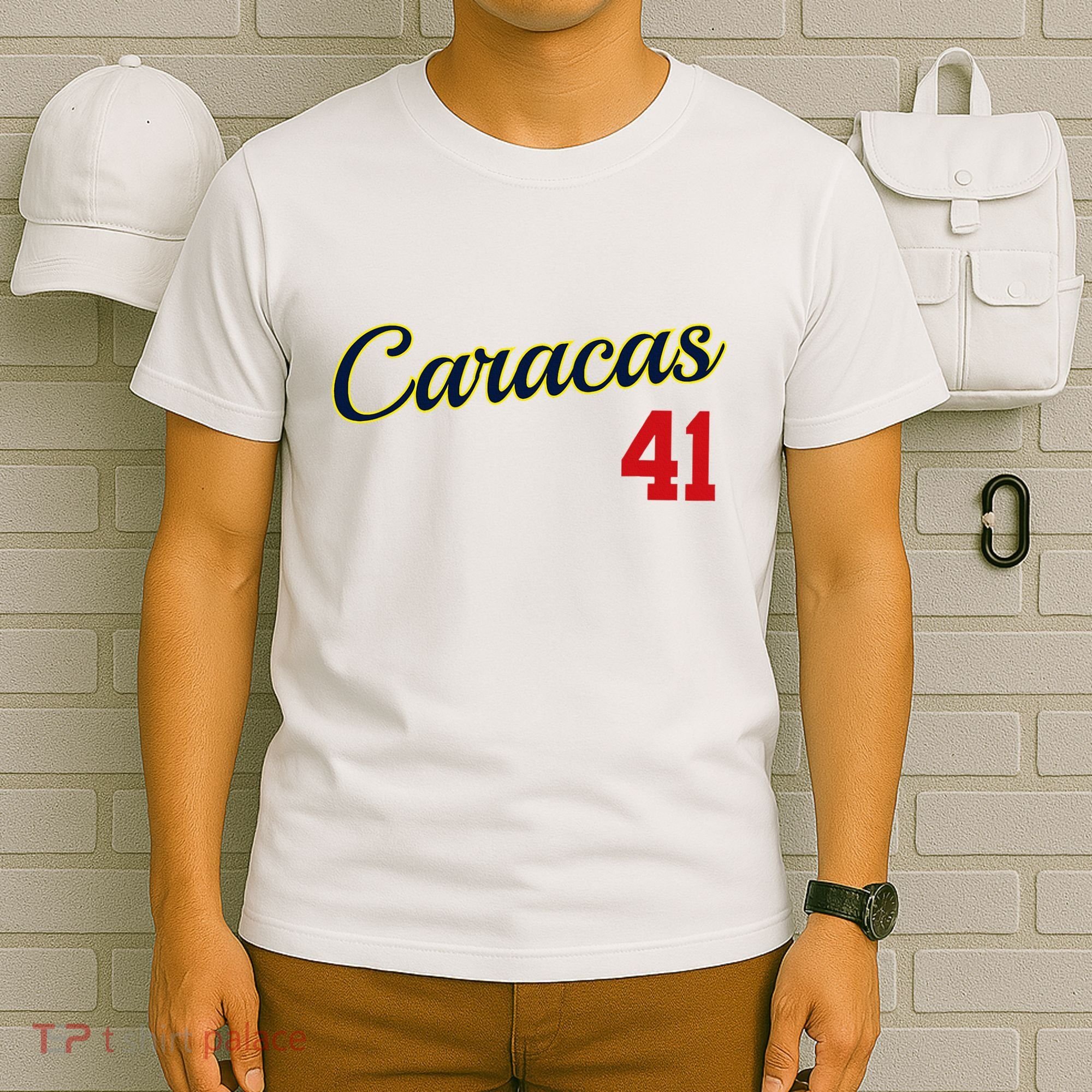 Caracas Baseball Jersey Franela Beisbol Venezuela 41 T-Shirt