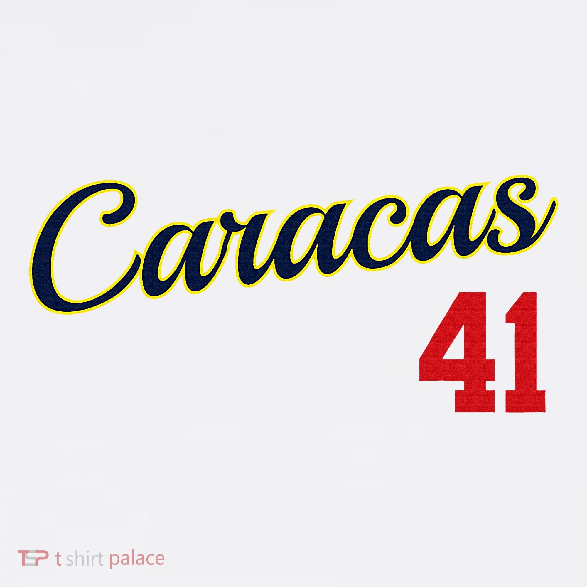 Caracas Baseball Jersey Franela Beisbol Venezuela 41 T-Shirt