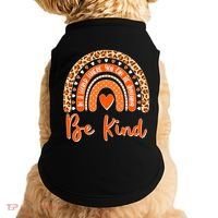Cute Be Kind Wear Orange Rainbow Doggie Tank thumb 0