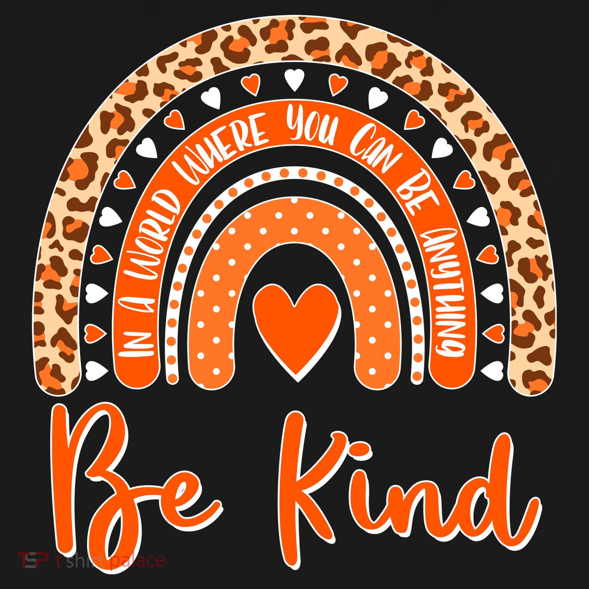 Cute Be Kind Wear Orange Rainbow Baby Bodysuit