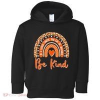 Cute Be Kind Wear Orange Rainbow Toddler Hoodie thumb 0