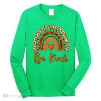 Cute Be Kind Wear Orange Rainbow Long Sleeve Shirt thumb 0