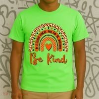 Cute Be Kind Wear Orange Rainbow T-Shirt thumb 3