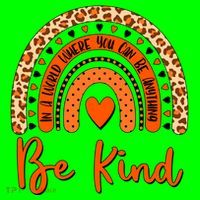 Cute Be Kind Wear Orange Rainbow Mousepad thumb 1
