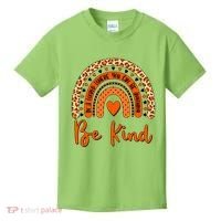 Cute Be Kind Wear Orange Rainbow Kids T-Shirt thumb 0