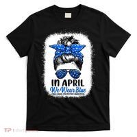 Cute Be Kind Blue Sunflower Child Abuse Prevention Awareness T-Shirt thumb 0