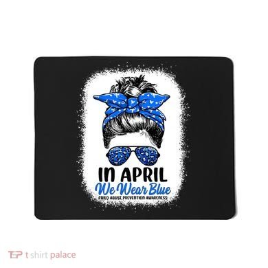 Cute Be Kind Blue Sunflower Child Abuse Prevention Awareness Mousepad