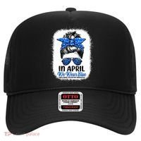 Cute Be Kind Blue Sunflower Child Abuse Prevention Awareness Hat thumb 0